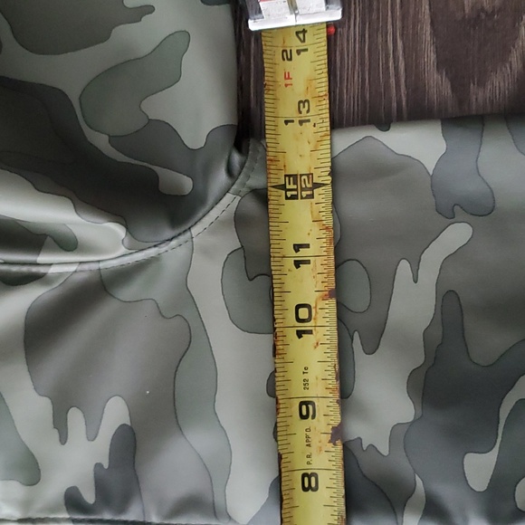 Kids Camo Raincoat with hood and pockets 3T Unisex - Water resistant jacket - Picture 8 of 10